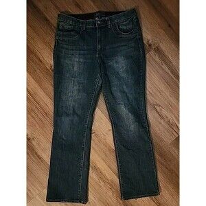 Cato Premium Womens Jeans Size 14 Dark Wash Denim Bootcut Missin Button See Pics